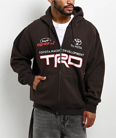 HUF x Toyota TRD Motor Brown Zip Hoodie