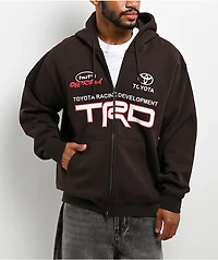 HUF x Toyota TRD Motor Brown Zip Hoodie