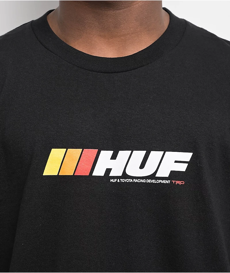 HUF x Toyota TRD Stickered Black T-Shirt