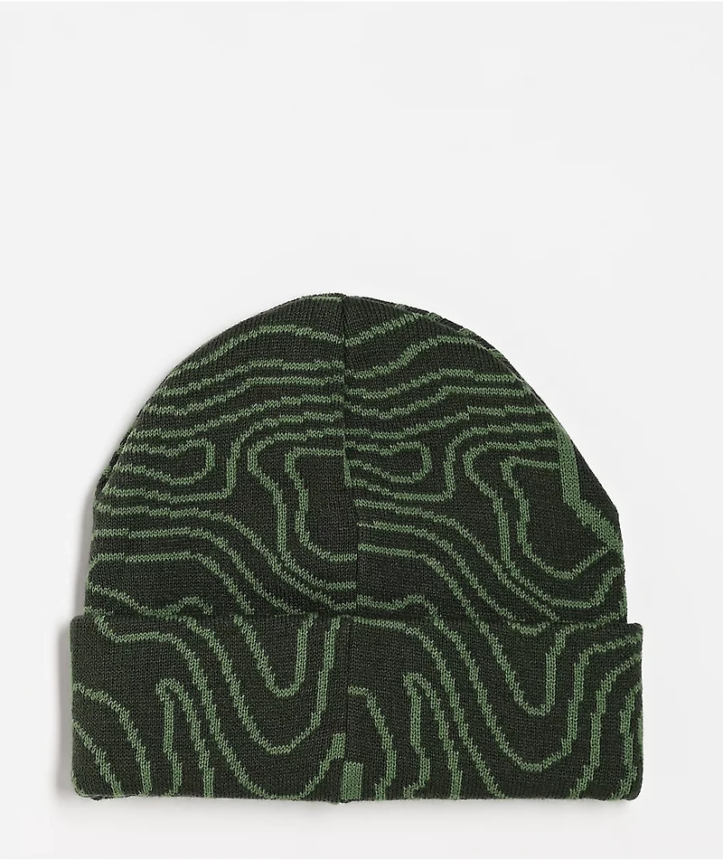 HUF x Toyota Topography Green Beanie