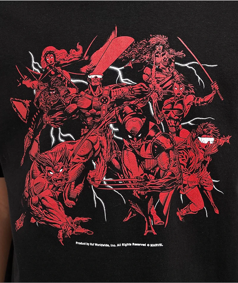 HUF x X-Men Mutant Black T-Shirt