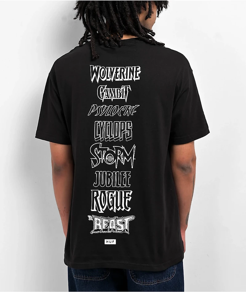 HUF x X-Men Mutant Black T-Shirt