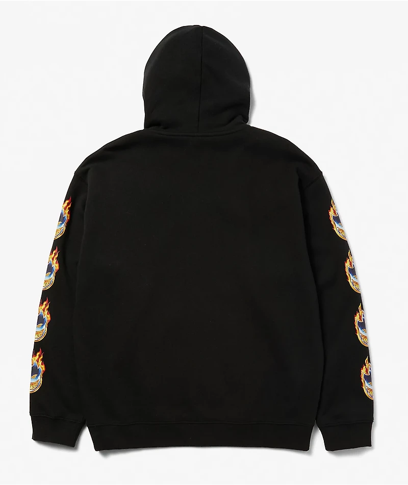 HUFx Spitfire Chrome Bighead Black Zip Hoodie