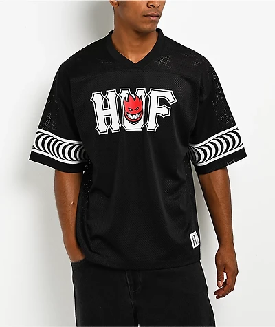 HUFx Spitfire Endzone Black Football Jersey