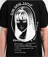 HYPLAND x Junji Ito God Save Tomie Black T-Shirt