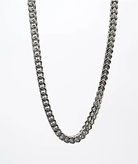 Half Hearted Franco 8mm 20" Silver Chain Necklace