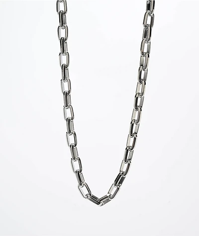 Half Hearted Rolo 9mm Silver Chain Necklace