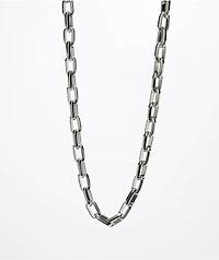 Half Hearted Rolo 9mm Silver Chain Necklace