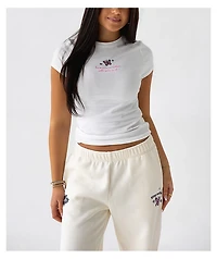 Happy Camp3r Butterfly Baby White T-Shirt
