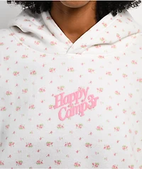 Happy Camp3r Garden Confetti Puff Core White Hoodie