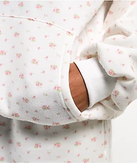 Happy Camp3r Garden Confetti Puff Core White Hoodie