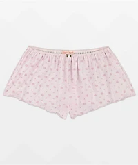 Happy Camp3r Leah Ballet Garden Pink Lounge Shorts