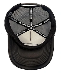 Happy Caps Double Blind Black Trucker Hat