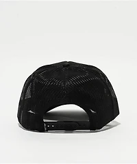 Happy Caps Double Blind Black Trucker Hat