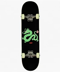 Happy Checker Dragon Black 7.75" Skateboard Complete
