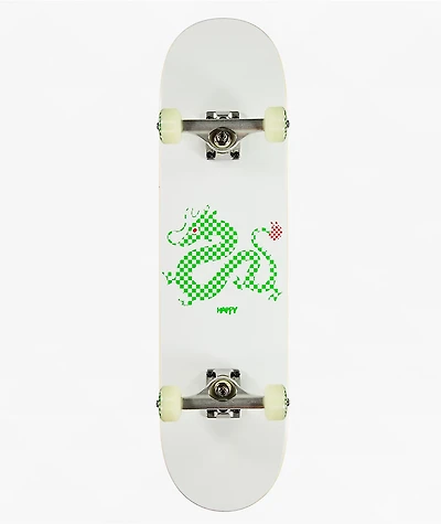 Happy Checker Dragon White 7.75" Skateboard Complete