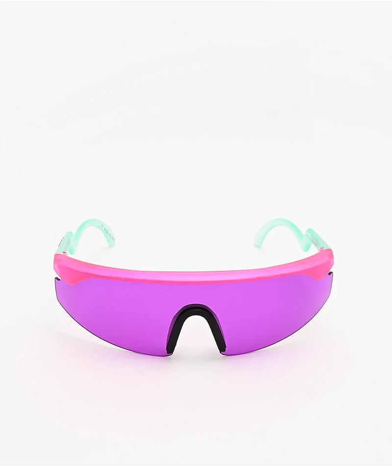 Happy Hour Accelerator Pink & Purple Sunglasses