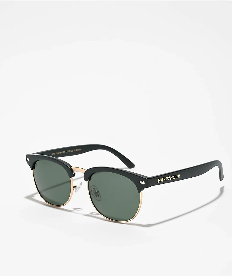Happy Hour G2 Matte Black Polarized Sunglasses