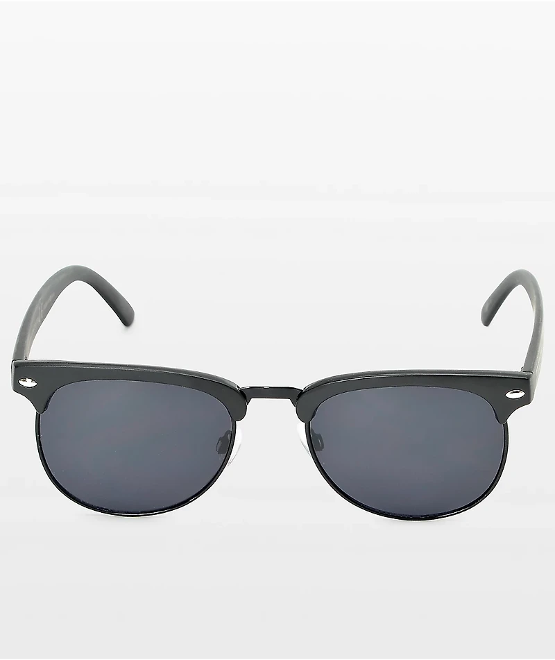 Happy Hour G2 Matte Black Retro Sunglasses