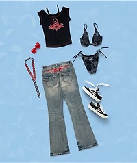 Happy Hour Hearts Red Sparkle Sunglasses