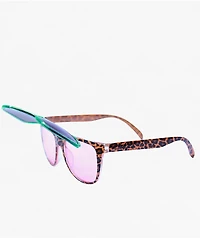 Happy Hour Leopard Party Flip Up Sunglasses