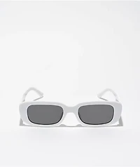 Happy Hour Oxfords Gloss White Sunglasses