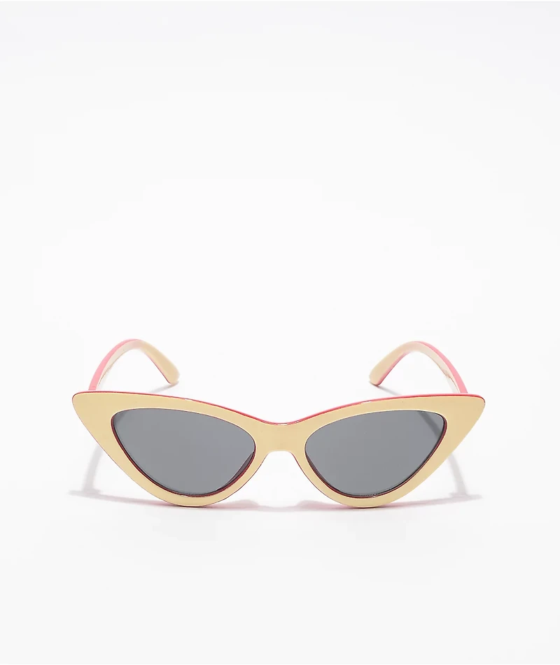 Happy Hour Space Needle Cream Cateye Sunglasses