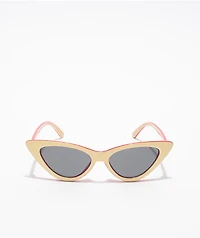 Happy Hour Space Needle Cream Cateye Sunglasses