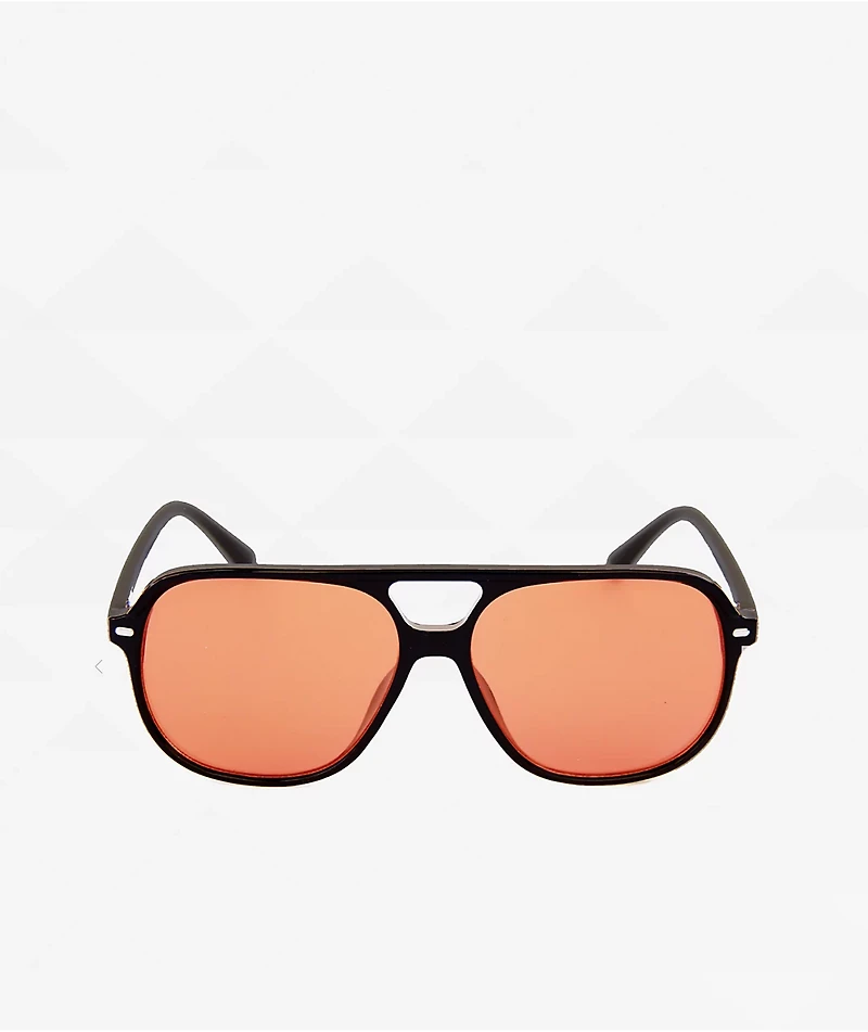 Happy Hour The Dukes HoneyCutts Black & Orange Sunglasses