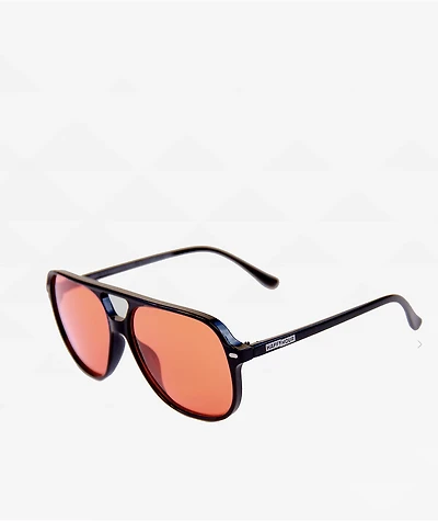 Happy Hour The Dukes HoneyCutts Black & Orange Sunglasses