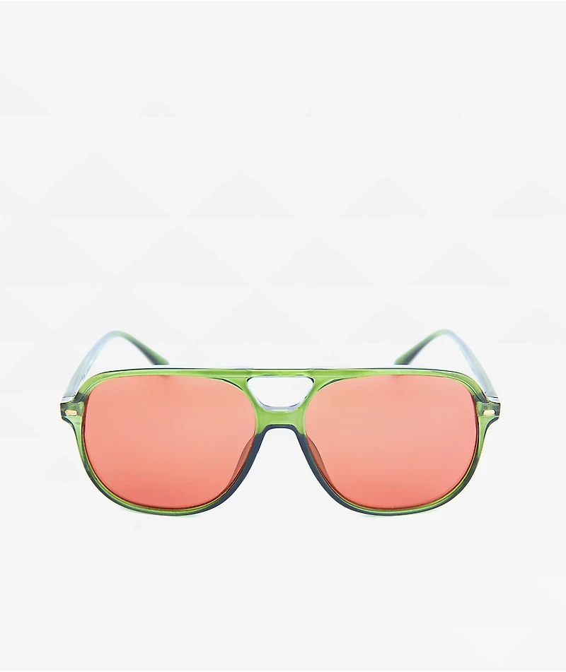 Happy Hour x Beagle-one-ism The Dukes Gloss Moss Green Sunglasses