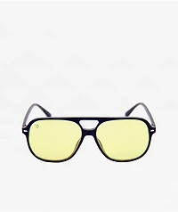 Happy Hour x Wenzday The Dukes Black & Yellow Sunglasses