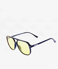 Happy Hour x Wenzday The Dukes Black & Yellow Sunglasses