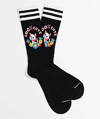 Happy Socks 100% Cute Black Crew Socks