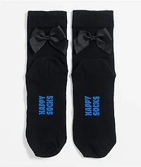 Happy Socks Bow Black Crew Socks