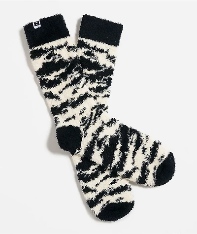 Happy Socks Fluffy Zebra Crew Socks