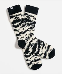 Happy Socks Fluffy Zebra Crew Socks