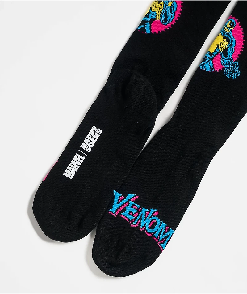 Happy Socks x Marvel Archenemy Black Crew Socks