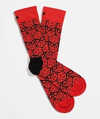 Happy Socks x Marvel Spider Man Red Crew Socks