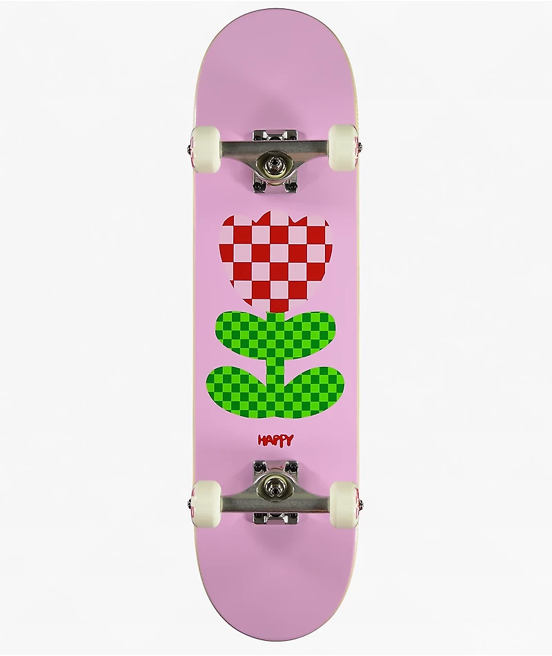 Happy Tulip Peach 7.75" Skateboard Complete