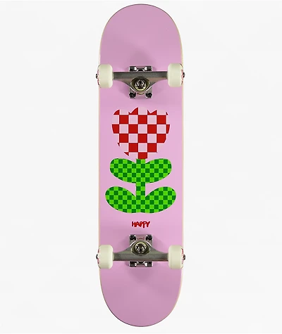 Happy Tulip Peach 7.75" Skateboard Complete