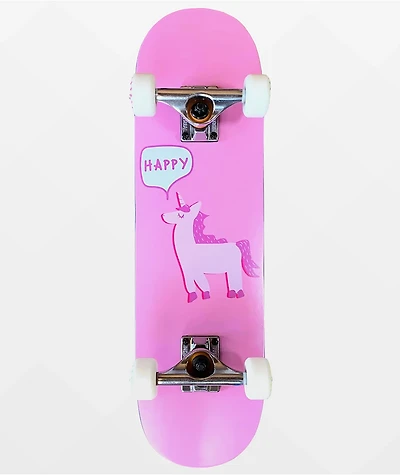 Happy Unicorn 7.25" Skateboard Complete