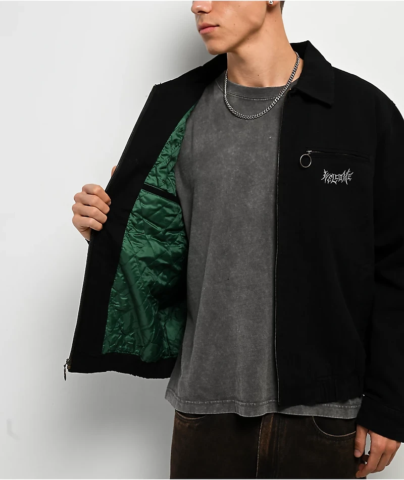 Harry Potter x Welcome Morsmordre Black Canvas Jacket