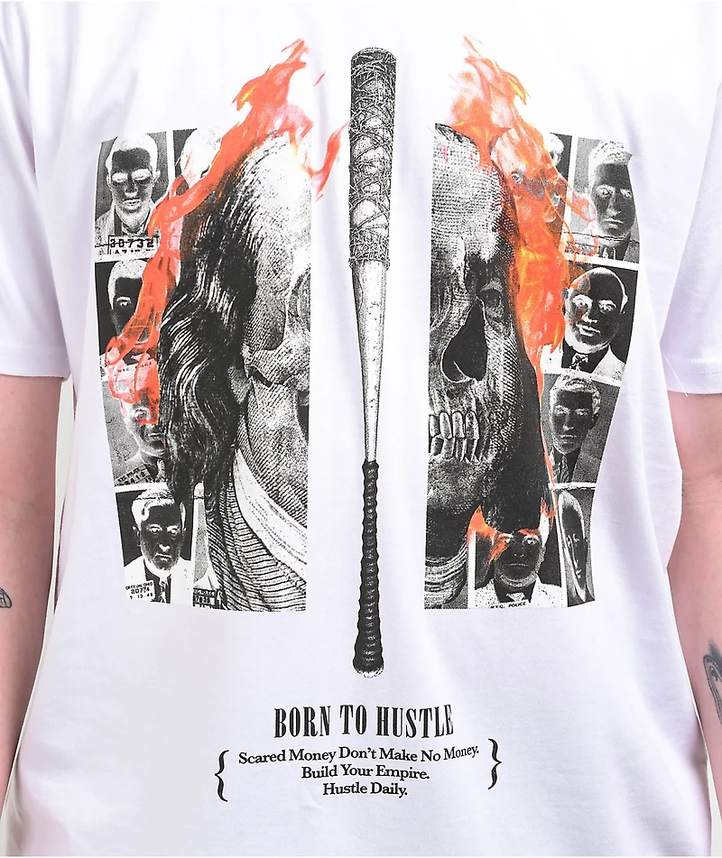 Hasta Muerte Barbed Wire Bat Ben White T-Shirt