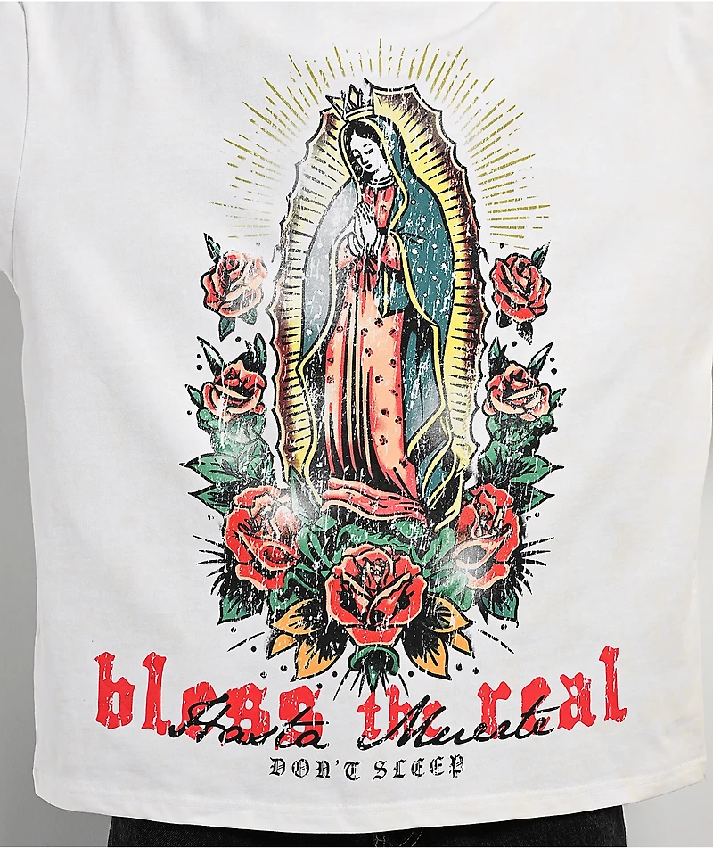 Hasta Muerte Bless The Real White T-Shirt