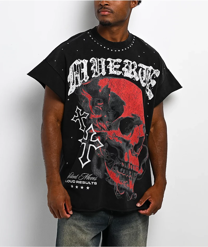 Hasta Muerte Loud Results Black Tank Top