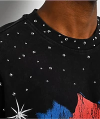 Hasta Muerte Roses Black Wash T-Shirt