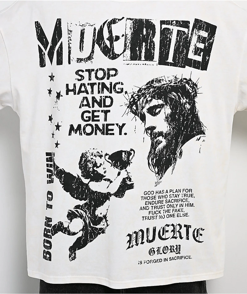 Hasta Muerte Stop Hating White T-Shirt