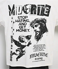 Hasta Muerte Stop Hating White T-Shirt