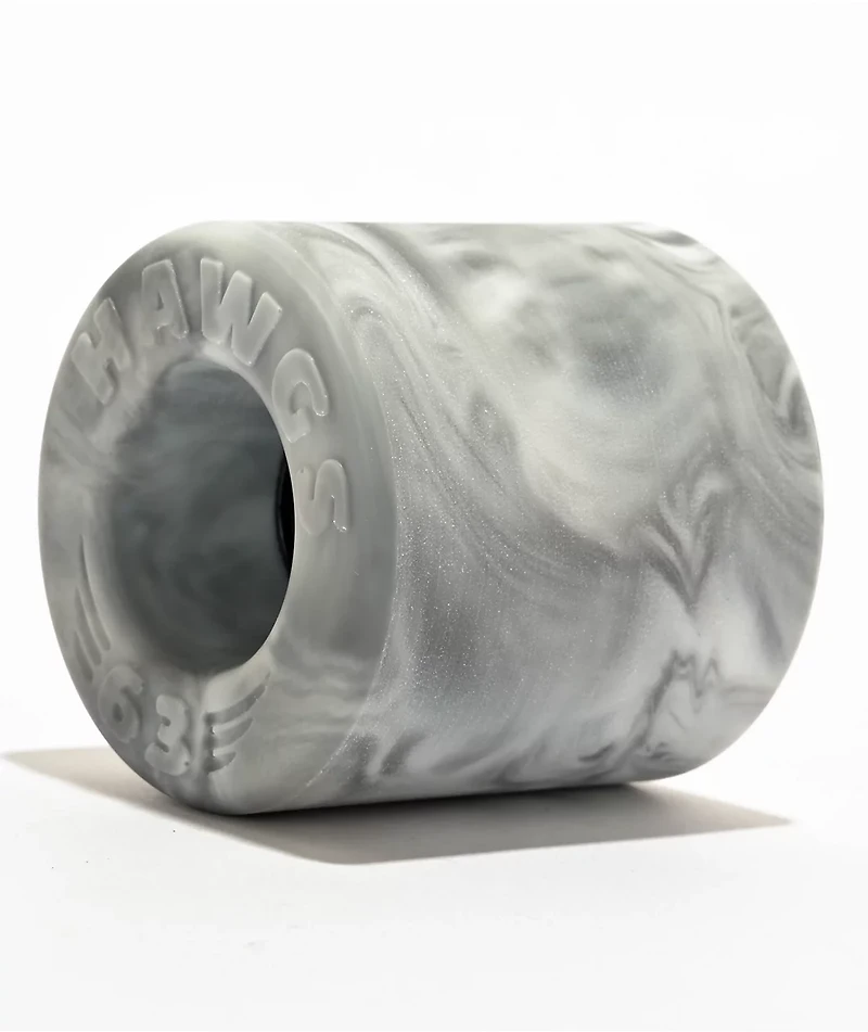 Hawgs Doozies 63mm 78a Grey & White Swirl Cruiser Skateboard Wheels